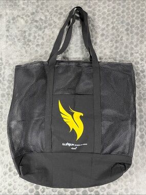 Illenium Black Mesh Tote Bag with Pheonix logo Sphere LV Vibee VIP